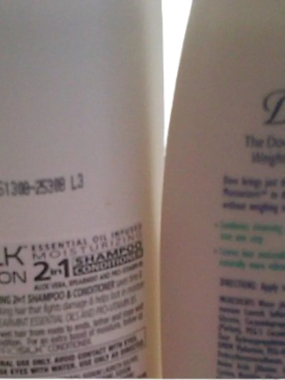 Shampoo+Conditioner Lot of 2:  2 in 1 ProSilk Salon & Dove Shampoo Conditioner